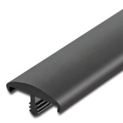 ipic1 Bordo nervato Ideal, nero 22x5mm rotolo da