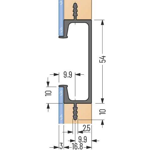 Buy aluminium handle profile Mambo 3 online at OSTERMANN