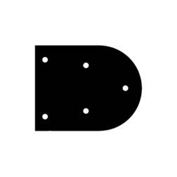 ipic1 Montageplaat voor geleider en sokkel voor s