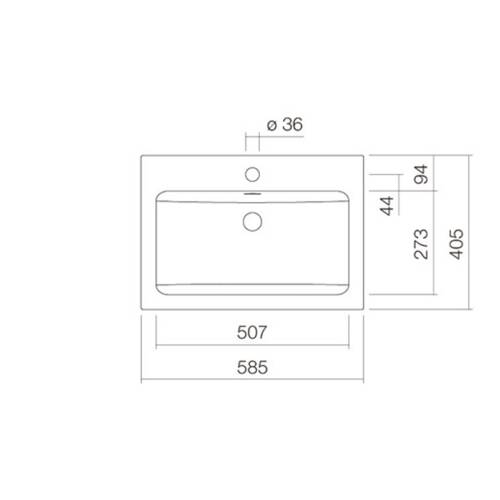 Inbouw wasbakken EB.R585H | Ostermann