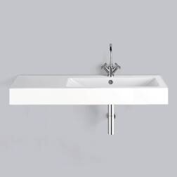 ipic1 Alape wastafel wit, met overloop, zonder sc