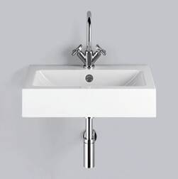 ipic1 Alape wastafel WT.PR585H wit, met overloop,