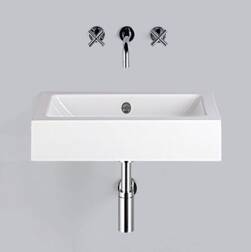 ipic1 Alape wastafel WT.PR585 wit, met overloop,