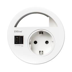 ppic1 Einbausteckdosen Evoline Circle 80