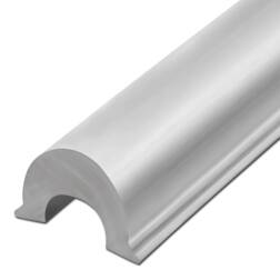 ipic1 Profil buforowy okrągły, RAL 9010 czysta bi