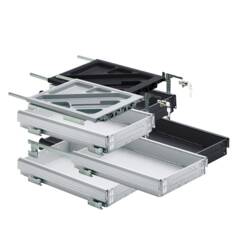 ipic1 Containerset 392 x 530 mm aluminiumkleurig,