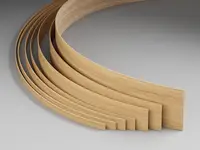 We now offer you a selection of wood veneer edgings not only in up to seven widths from stock, but also cut to any required width between 16 and 100 mm.