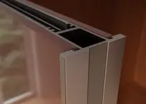 Avec le profilé "Bern", OSTERMANN propose aux artisans une nouvelle solution élégante pour les portes coulissantes à hauteur de pièce.