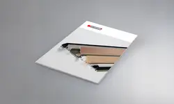 Titelafbeelding van de nieuwe OSTERMANN brochure met profielen, greeplijsten en komgrepen naast elkaar gepresenteerd
