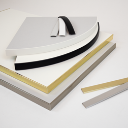 Clamp-fit edgings loose and applied to round boards