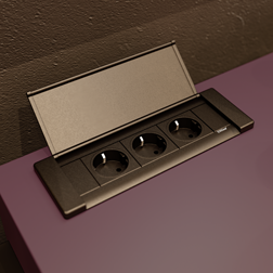 Thresen mit verbauter Moebelsteckdose