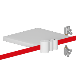 2. Leim- und Druckzone