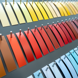 Edging wall plain colours