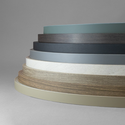 Already in stock: edgings matching the new surfaces of the Kaindl Boards Collection 2025.