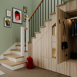 Halkast onder een trap