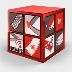 Szare tło usług krawędziowych ServiceCube