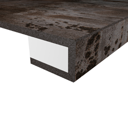 Abkantung mit Rückführung, Plattenstärke 40 mm