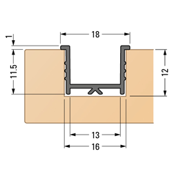 CLASSIC GROOVE (for roller shutter profile 15/12)