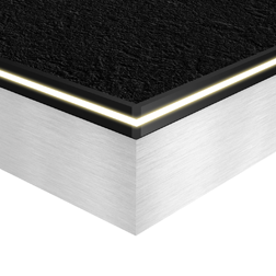 Compact Arbeitsplatte inkl. Aufdopplung (optional mit LED-Kante)