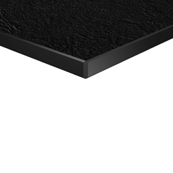 Kante leicht gefast (optional mit LED-Kante)