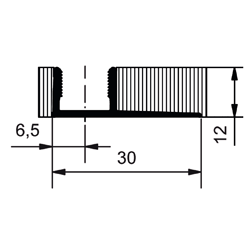Rail simple pour carrelage