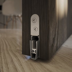 Absenkdichtungen verschließen den Spalt zwischen Tür und Boden