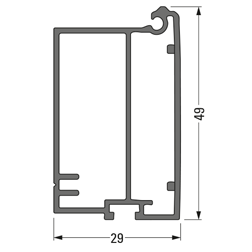 Aluminium lock handle