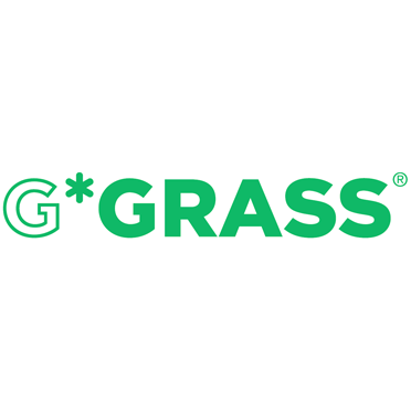 gruenes Grass Logo auf weissem Hintergrund