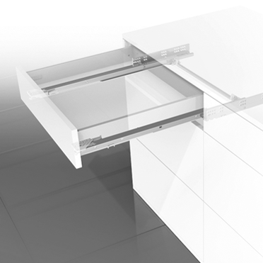 Ladegeleider Grass Dynapro in een transparante lade