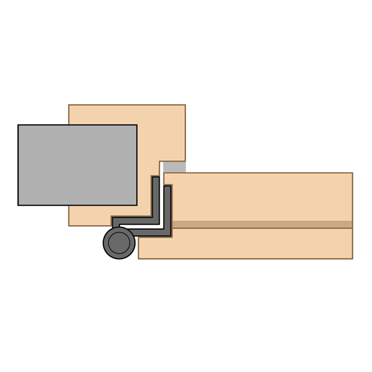 Türband Anschlag Gefälzt