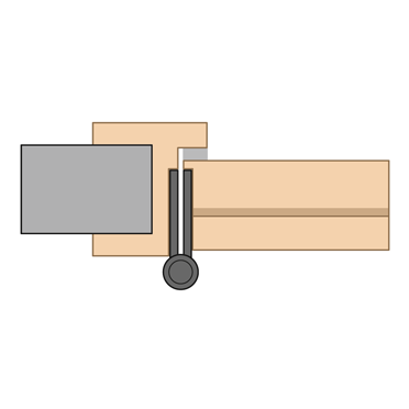 Türband Anschlag Ungefälzt