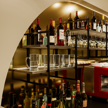 Smartframe an der Bar