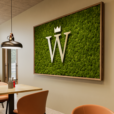 Cadre avec revêtement Moos