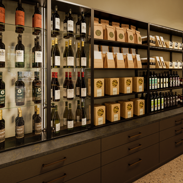 Cadro dans la boutique du restaurant