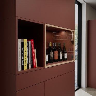 Aluminium kaders met echt Eikenfineer