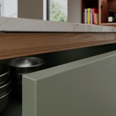 Extreem matte Fenix kant in de kleur Verde Kitami