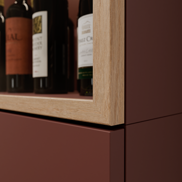 Aluminium kaders met echt Eikenfineer