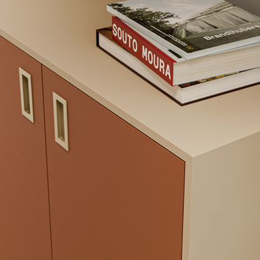 Linoléum pour meubles dans les coloris Brick et Macadamia