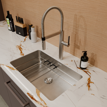 Evier Etagon 700-IF et mitigeur Blancoculina-S II de chez Blanco