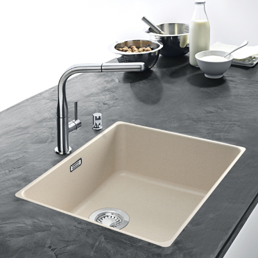 Evier Franke Fraceram Kubus KBK 110-50, coloris magnolia brillant