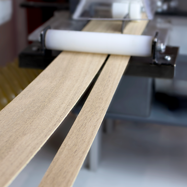 Cutting the right veneers to size takes time. Our new slitting service for wood veneer edgings is a fast and high quality solution for this problem.