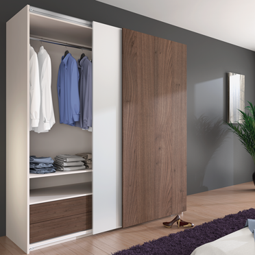 Loop- en geleidingsprofiel voor schuifdeursysteem Hettich TopLine L