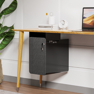 Table with monitor and PC mounts by Complement