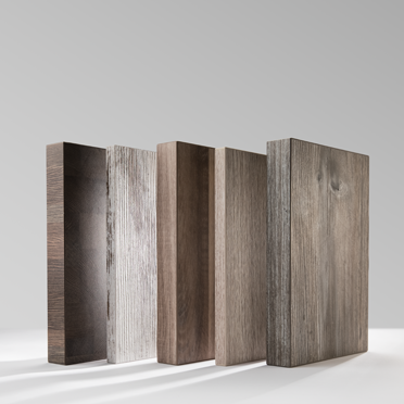 verschiedene Platten in Holz-Design