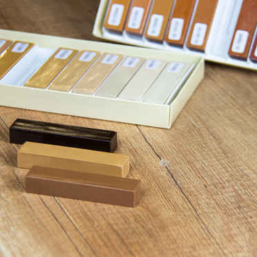 Komplet trdega voska za les