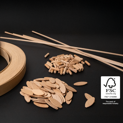Cabinet makers/carpenters can now obtain products from OSTERMANN with the popular and strictly licensed FSC label.