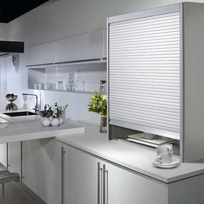 Rollladenschrank in einer Küche