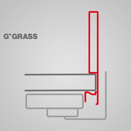 Coupe transversale du tiroir Grass Vionaro V8