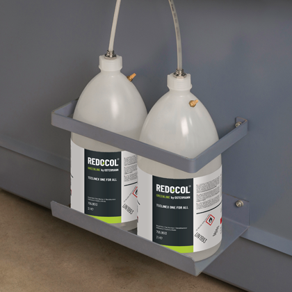 Kantlimningsmaskine med laboratorieflasker REDOCOL Texlinex One for ALL.
