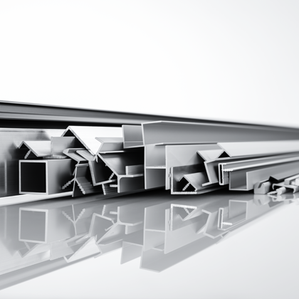 Verschillende profielen op een reflecterend oppervlak